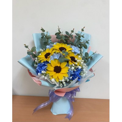 手作花束(絲網花/編織花)